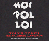 2011 "Touch of Evil"Cabernet Sauvignon